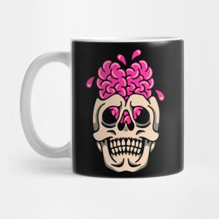 Skull brain heart Mug